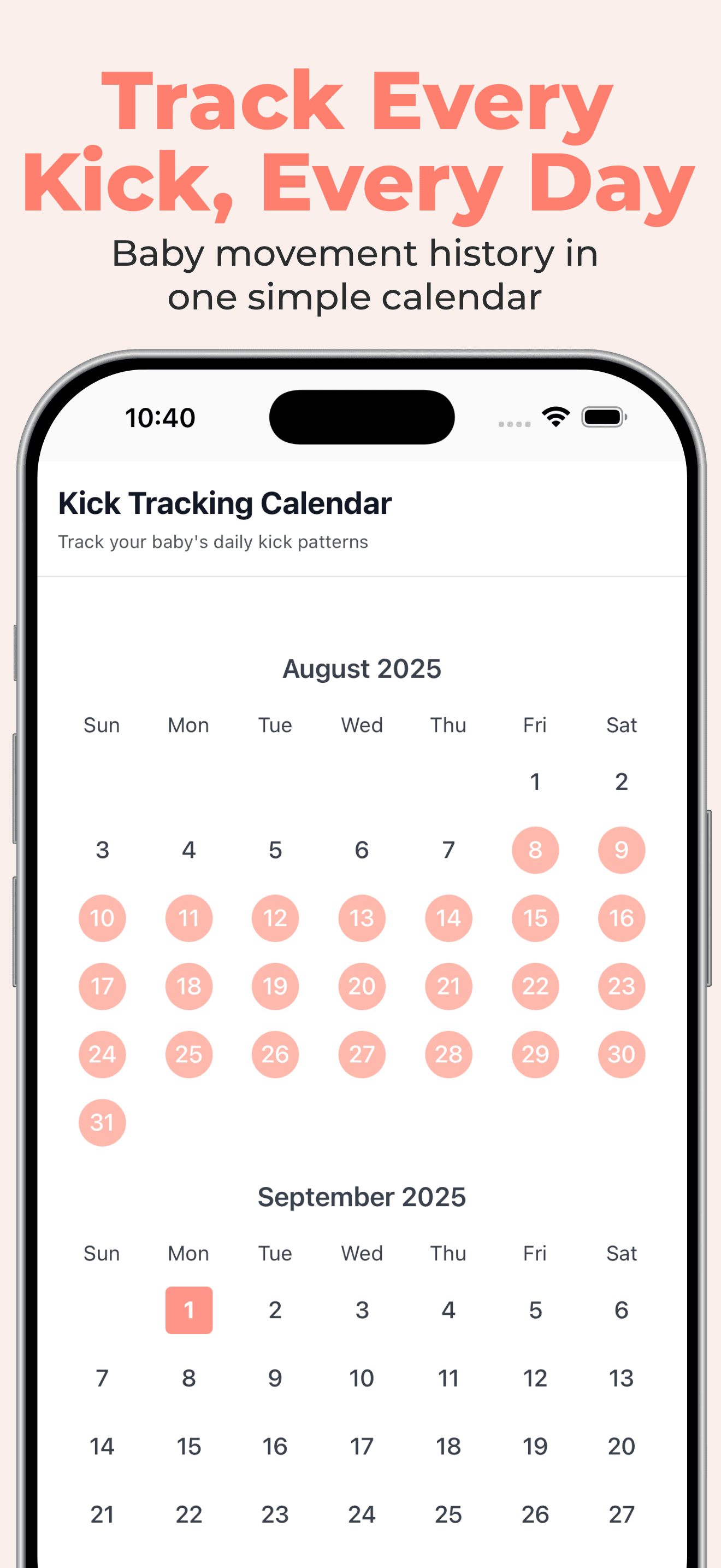Baby Kick Counter: TinyKicks screenshot 4